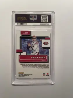 2022 Panini Donruss Optic Brock Purdy Rated Rookie RC #277 PSA 10 GEM MINT 49ers - Image 2