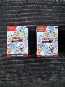 2x SEALED Prismatic Evolutions Booster Bundles Pokemon TCG — 12 Packs Total - Image 1
