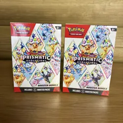 X2 Pokemon TCG Scarlet & Violet Prismatic Evolutions Booster Bundles Sealed - Image 1