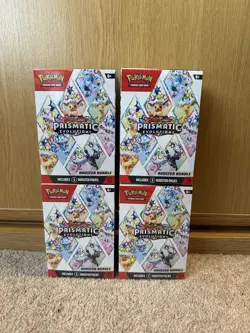 Pokemon TCG Prismatic Evolutions Booster Bundles X4- INSTANT SHIP - Image 1