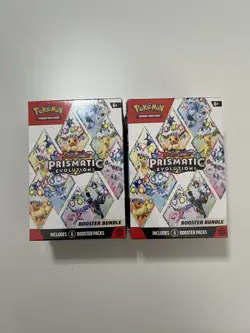 X2 Pokemon TCG Scarlet & Violet Prismatic Evolutions Booster Bundles Sealed - Image 1