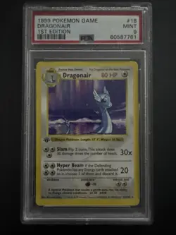 1999 Pokemon Game Dragonair 1st Edition Mint 9 - Image 1
