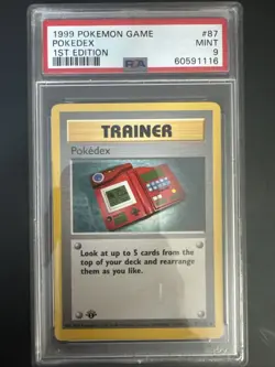 1999 Pokemon Game Pokedex 1st Edition Mint 9 - Image 1