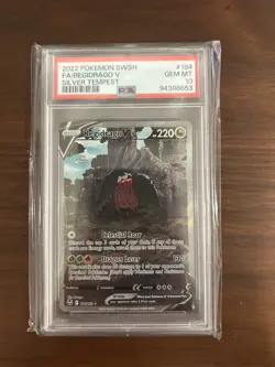 Regidrago V PSA 10 English Pokemon Card 184/195 Silver Tempest 2022 Alt Art - Image 1