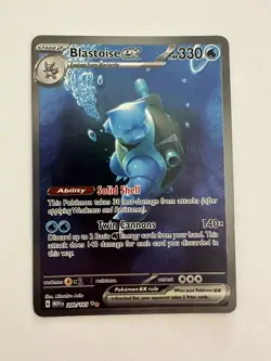 Blastoise ex 200/165 SV: MEW EN-151 Special Illustration Rare Pokemon Card - Image 1