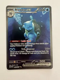 Blastoise ex 200/165 SV: MEW EN-151 Special Illustration Rare Pokemon Card - Image 2