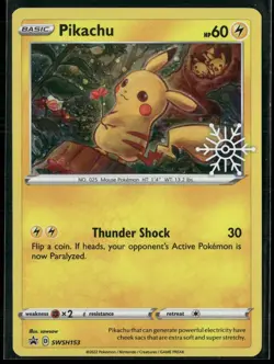 Pikachu - (Holiday Calendar) Holo Promo SWSH: Sword & Shield Promo Cards SWSH153 - Image 1