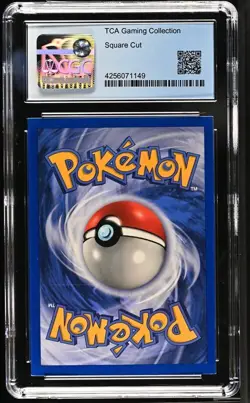 CGC 9 - 1999 Base Set Mewtwo 10/102 ERROR Square Cut HOLO Base Set Pokemon Card - Image 2
