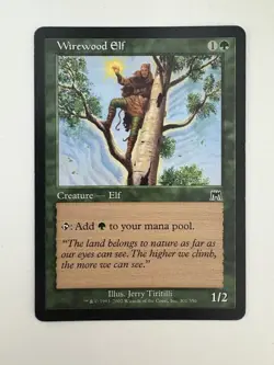 Wirewood Elf MTG Magic the Gathering Card LP Lightly Played ONS - Image 1