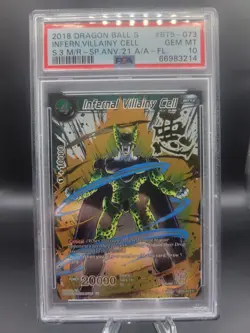 Infernal Villainy Cell | Foil | Dragon Ball Super Card Game | Alt Art | PSA 10💎 - Image 1