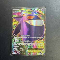 Pokemon Gengar EX Full Art Ultra Rare Holo Card XY Phantom Forces 114/119 2014 - Image 1