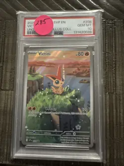 Pokemon TCG Victini Illustration Collection Promo Card 208/012 PSA 10 GEM MT - Image 1