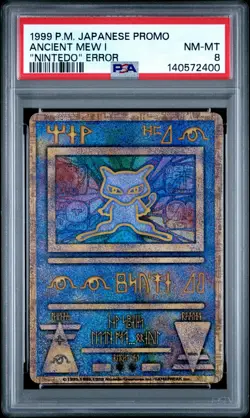 1998-99 POKEMON JAPANESE POKEMON JAPANESE PROMO ANCIENT MEW I PSA 8 - Image 1