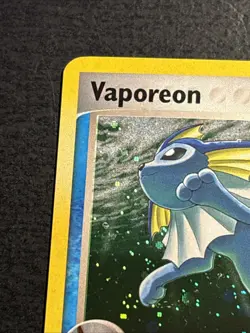 Vaporeon 6/17 Pokemon TCG Pop Series Holo Foil Rare Card Lightly Played LP - Image 3