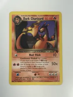 Pokemon TCG Dark Charizard 21/82 Team Rocket Non-Holo Unlimited Vintage - Image 1