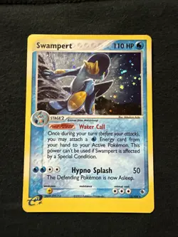 Pokemon TCG EX Ruby & Sapphire Swampert 13/109 Holo Rare 2003 LP - Image 1