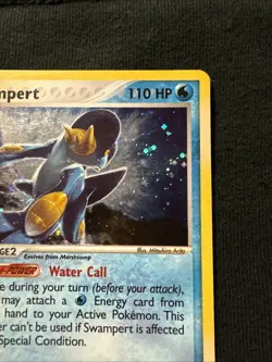 Pokemon TCG EX Ruby & Sapphire Swampert 13/109 Holo Rare 2003 LP - Image 2