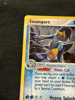 Pokemon TCG EX Ruby & Sapphire Swampert 13/109 Holo Rare 2003 LP - Image 3