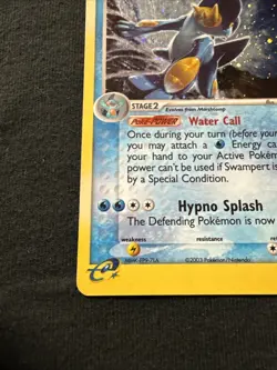 Pokemon TCG EX Ruby & Sapphire Swampert 13/109 Holo Rare 2003 LP - Image 4
