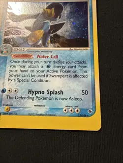 Pokemon TCG EX Ruby & Sapphire Swampert 13/109 Holo Rare 2003 LP - Image 5