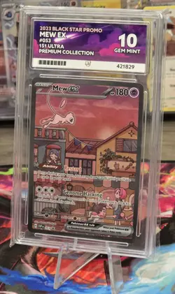Pokemon TCG Mew EX 053 Black Star Promo 151 UPC Ace 10 Perfect Subgrades - Image 3