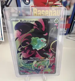 Pokemon Bulbasaur 133/132 Me01: Mega Evolution Illustration Rare Holo HP 80 - Image 1