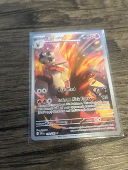 Blaziken Holo Pokemon Card 192/182 Sv10: Destined Rivals Mint Condition - Image 4