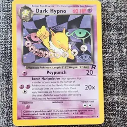 Pokemon Dark Hypno Team Rocket 9/82 Holo Rare Stage 1 60 HP Wizards 2000 - Image 1