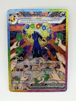 Pokemon Sad Sun Umbreon EX Doujin Alt Art Kawaii Holo SIR Art Card - Image 1