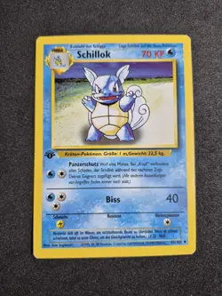 Original Pokemon Karte Schillok 1.Edition Base Deutsch Exzellent - Image 1