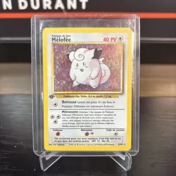 Pokemon Tcg Melofee (Clefairy) Base Set French 1st Edition Holo Rare - Image 1