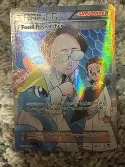 Pokemon Fossil Researcher 110/111 Full Art XY Furious Fists Light Play - Image 1