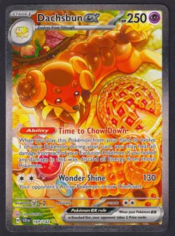 Pokemon - Dachsbun ex - 169/142 - Stellar Crown - Special Illustration Rare - NM - Image 1
