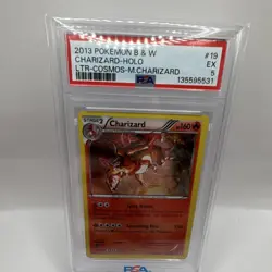 Pokemon Charizard PSA 5 2013 Legendary Treasures 19/113 Holo Rare Cosmos Holo - Image 1