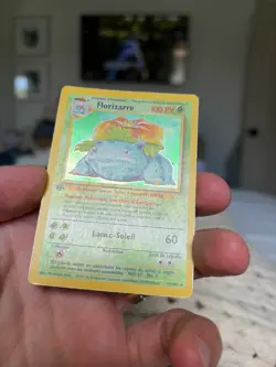 Pokemon Base Set Venusaur Holo 1st Edition French Florizarre 15/102 Rare - Image 3