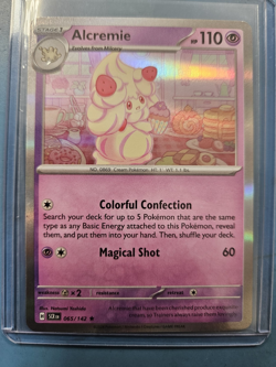 Pokemon TCG Alcremie 065/142 Sv07: Stellar Crown Holo Rare Stage 1 110HP English - Image 1