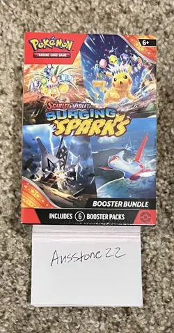 NEW SEALED - Pokemon TCG Scarlet And Violet Surging Sparks Booster Bundle Box - Image 1