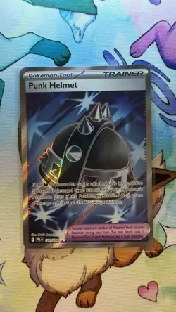 Punk Helmet 121/094 Me02: Phantasmal Flames Holo NM POKEMON - Image 1
