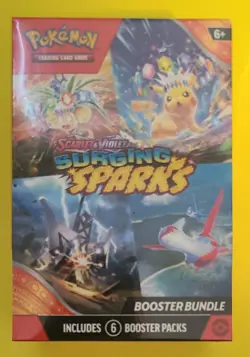 Pokemon TCG Scarlet & Violet - SURGING SPARKS Booster Bundle 6 Packs NEW SEALED - Image 1