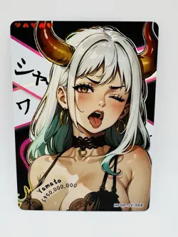 One Piece Goddess Yamato Bounty Special DIY Doujin Kawaii Art Holo Card - Image 1
