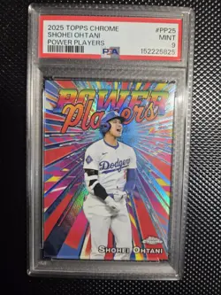 2025 Topps Chrome - Power Players Shohei Ohtani #PP-25 PSA Grade 9 - Image 1