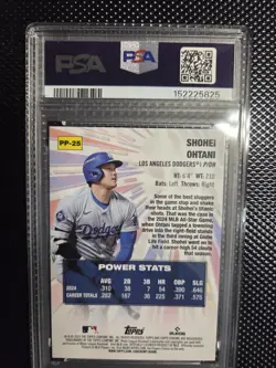 2025 Topps Chrome - Power Players Shohei Ohtani #PP-25 PSA Grade 9 - Image 2