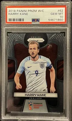 HARRY KANE 2018 Panini Prizm World Cup #62 ⚽ England 🏴󠁧󠁢󠁥󠁮󠁧󠁿 PSA 10 - Image 1