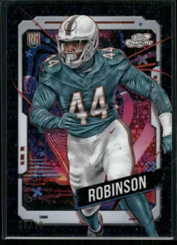 #160 Chop Robinson 2024 Topps Chrome Cosmic #/10 Black Eclipse Refractors - Image 1