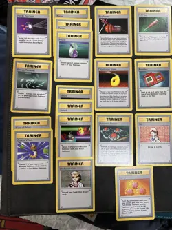 Pokemon TCG Base Set Shadowless Trainer 18 Card Lot - Image 1