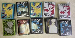 Pokemon Lot Of 10 ETB Card Sleeves Sealed - Image 1
