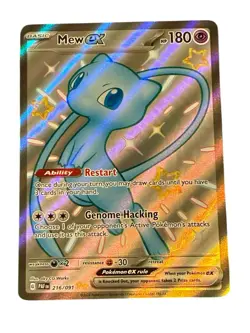 Pokemon Mew EX 216/091 SV: Paldean Fates Shiny Ultra Rare Holo English Card - Image 1
