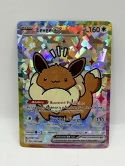 Derpy Pokemon Eevee Special Doujin Holo Art Card - Image 1
