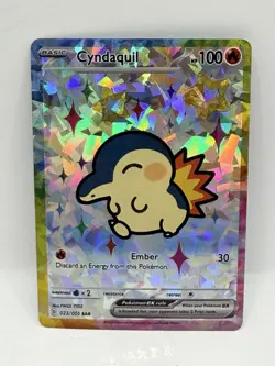 Derpy Pokemon Cyndaquil Special Doujin Holo Art Card - Image 1