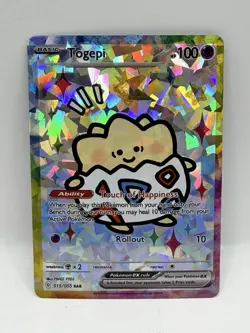 Derpy Pokemon Togepi Special Doujin Holo Art Card - Image 1